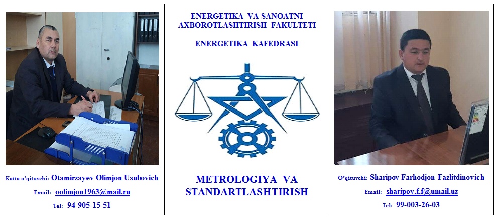 4-Semestr. Metrologiya va standartlashtirish