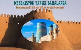O'zbekiston tarixi (IG-1 filologiya)