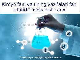 QURILISH KIMYOSI (43, 44, 45, 46, 47 -YM -20 yo`nalishlari-bahorgi semestr)